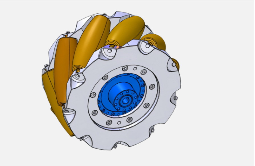 15 Inch Mecanum Wheels on Omni Directional AGV/AMRs